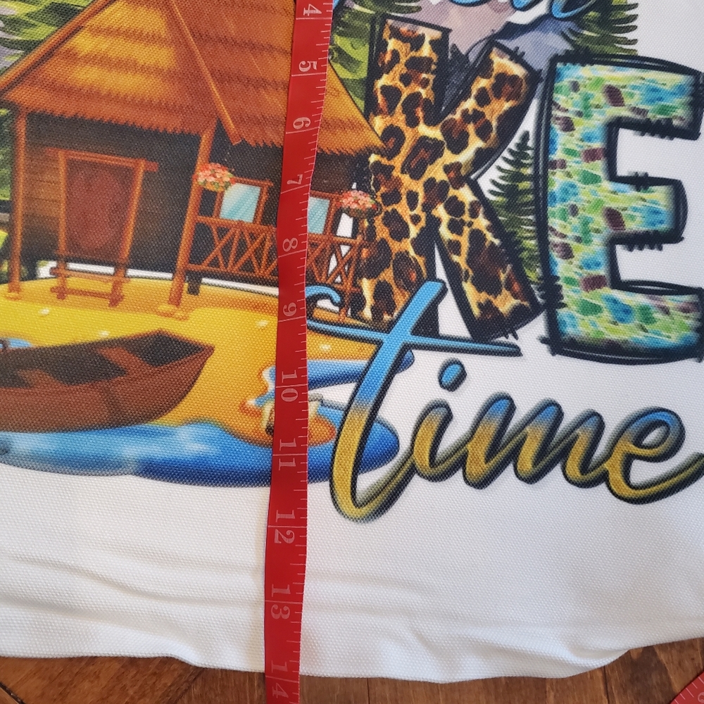 Living on LAKE time Tote Bag - Picture 4 of 10